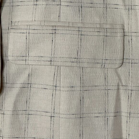 Madewell Cream Plaid Blazer - Picture 4 of 11